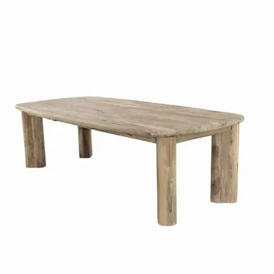 Tables Salle à Manger - Table à manger en bois de teck recyclé - VASCO M - HYDILE