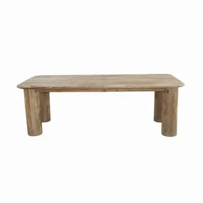 Tables Salle à Manger - Table à manger en bois de teck recyclé - VASCO L - HYDILE