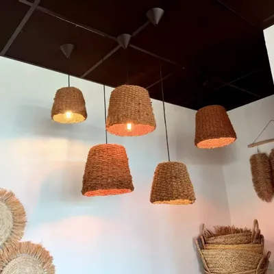 Hanging lights - Coconut fiber pendant light - TALA S - HYDILE
