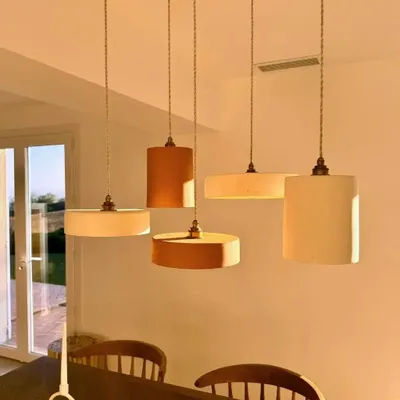Hanging lights - Ochre terracotta pendant light - COLETTE - HYDILE