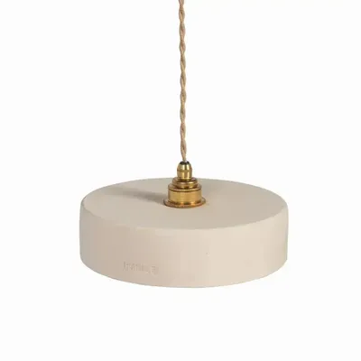 Hanging lights - White terracotta pendant light - MICHELE S - HYDILE