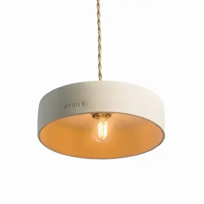 Hanging lights - White terracotta pendant light - MICHELE M - HYDILE