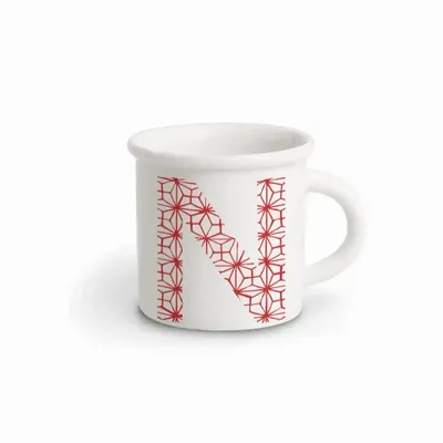 Mugs - MUG RED ALPHABET N - ILARIA.I