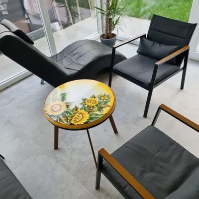 Tables Salle à Manger - Table en pierre volcanique - CERAMICARTE DERUTA