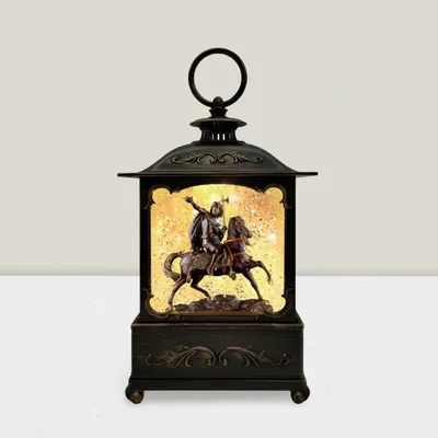 Autres décorations de Noël - Lanterne Boule à Neige LED – Cavalier Héroïque - BLUE STAR B.V.