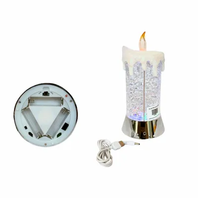 Other Christmas decorations - Christmas LED Crystal Candle – Color-Changing RGB Glow (DC Option) - BLUE STAR B.V.