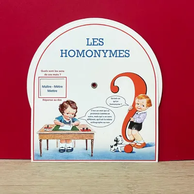 Papeterie - Disque les Homonymes - LUDOM EDITION