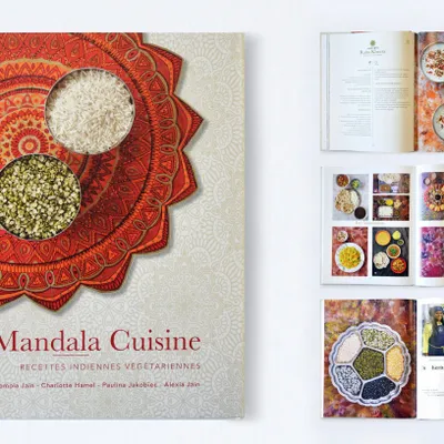 Gifts - Book  "Mandala Cuisine" ® +60 Indian authentic vegetarian recipes - ATELIER MANDALA