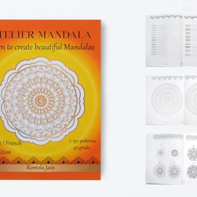 Cadeaux - Livre "Atelier Mandala pour tous" ® dessiner ses mandalas avec Romola - ATELIER MANDALA