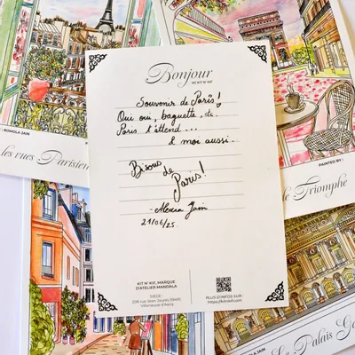 Cadeaux - Kit aquarelle nomade – Souvenirs de Paris (tout inclus) | Kit n’ Kif - ATELIER MANDALA