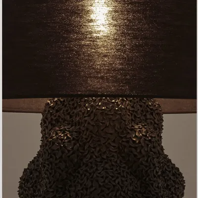 Table lamps - Black Flowers Lamp - GILLES CAFFIER