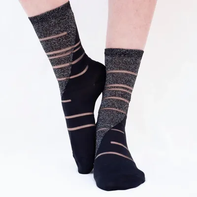 Gifts - Tate Modern Silver 36-38 : glittery transparent socks - ATELIER ST EUSTACHE