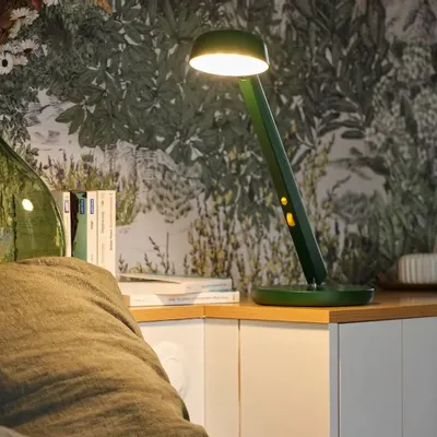 Objets design - Lampe Polux - Vert forêt & Jaune - LUMINAIRES POLUX