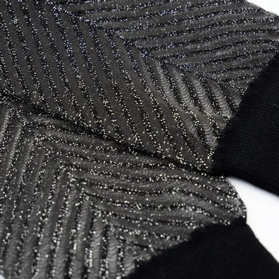 Cadeaux - Sapin Argentée 36-38 : chaussettes transparentes paillettées - ATELIER ST EUSTACHE