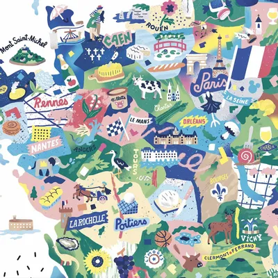 Poster - France - LIFE ON MAPS