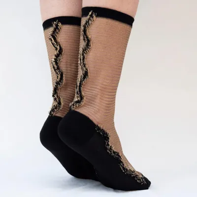 Gifts - Frangia Dorée 39-41 : festive transparent socks - ATELIER ST EUSTACHE