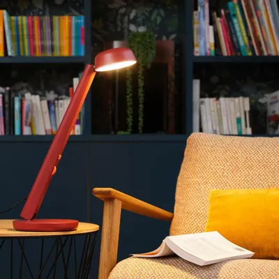 Objets design - Lampe Polux - Rouge sombre & Corail - LUMINAIRES POLUX