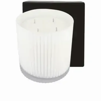 Bougies - Bougie Imagin 3,9 kg Fleurs Blanches - LES LUMIERES DU TEMPS