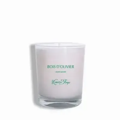 Bougies - Bougie végétale 180 gr Bois d'Olivier - LES LUMIERES DU TEMPS