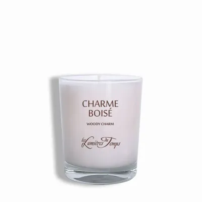 Bougies - Bougie végétale 180 gr Charme Boisé - LES LUMIERES DU TEMPS