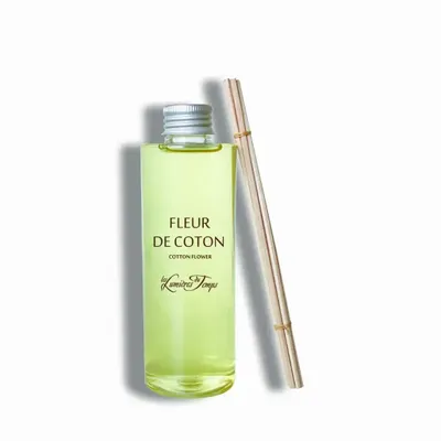 Scent diffusers - Refill (with rattans) for 200 ml Cotton Flower Fragrance Diffuser - LES LUMIERES DU TEMPS