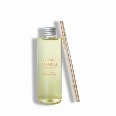 Scent diffusers - Refill (with rattans) for 200 ml Orange Cinnamon Fragrance Diffuser - LES LUMIERES DU TEMPS