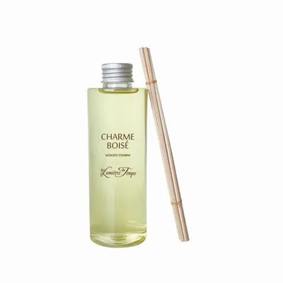 Scent diffusers - Refill (with rattans) for 200 ml Woody Charm Fragrance Diffuser - LES LUMIERES DU TEMPS