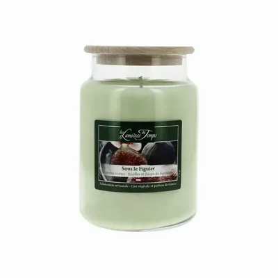 Candles - Colored Wax Candle 670 g Under the Fig Tree - LES LUMIERES DU TEMPS