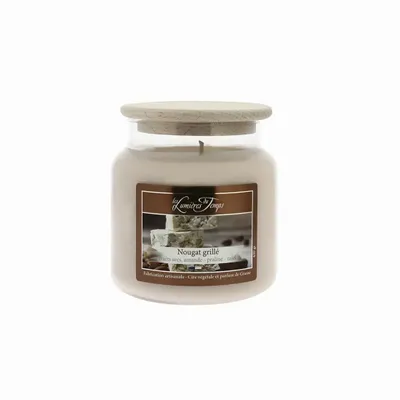 Candles - Colored Wax Candle 430g Toasted Nougat - LES LUMIERES DU TEMPS