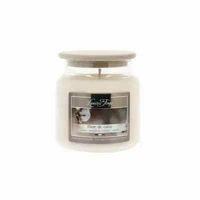 Bougies - Bougie Cire Colorée 430 g Fleur de Coton - LES LUMIERES DU TEMPS