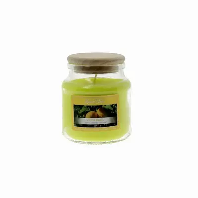 Candles - 145g Lemon Basil Colored Wax Candle - LES LUMIERES DU TEMPS