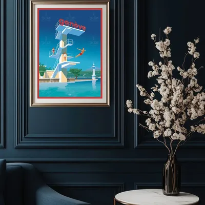 Affiches - Affiche DOZ - La Suisse - Genève - Les Bains des Pâquis - LA MAISON JOSÉPHINE