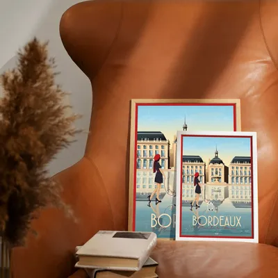 Affiches - Affiche DOZ Bordeaux - La Place de la Bourse - LA MAISON JOSÉPHINE