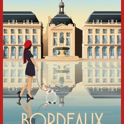 Poster - DOZ Bordeaux poster - The Place de la Bourse - LA MAISON JOSÉPHINE