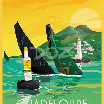 Affiches - Affiche DOZ Guadeloupe - Basse Terre - Route du Rhum - LA MAISON JOSÉPHINE