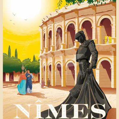 Affiches - Affiche DOZ Nîmes - les Arènes - LA MAISON JOSÉPHINE