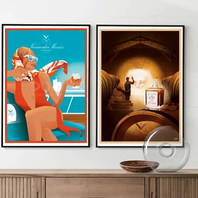 Poster - DOZ poster - Cognac Normandin-Mercier - Paradis - LA MAISON JOSÉPHINE
