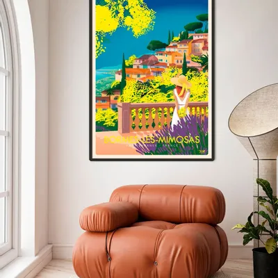 Poster - DOZ Bormes-les-Mimosas poster - the flowers - LA MAISON JOSÉPHINE
