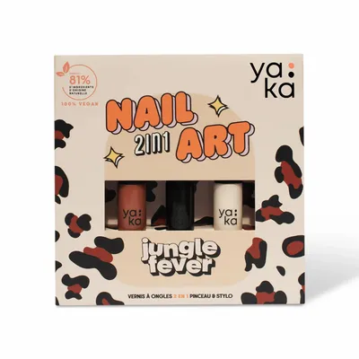Kids accessories - Jungle Fever 2 in 1 Nail Polish kit - YAKA