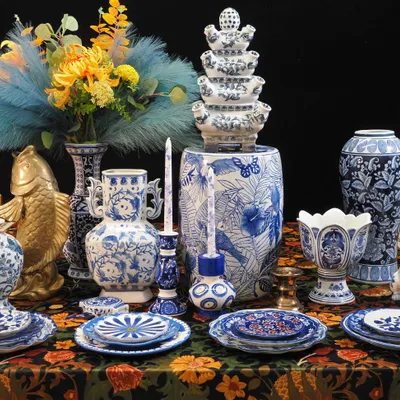 Everyday plates - China meets Dutch blue porcelain - SAPOTA LTD.