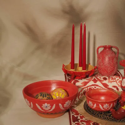 Assiettes au quotidien - stoneware meets red - SAPOTA LTD.