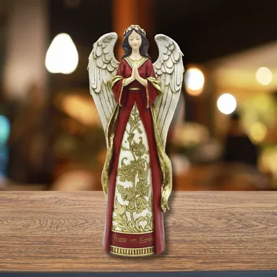 Crèches et santons - Figurine d’Ange de Noël – « Paix sur la Terre » - BLUE STAR B.V.