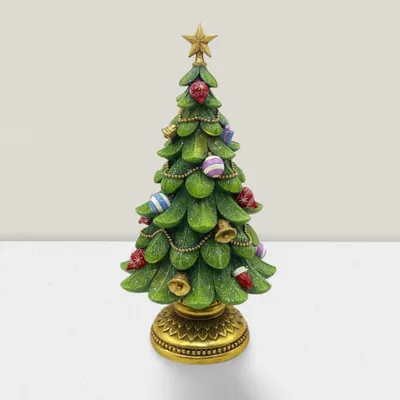Other Christmas decorations - Vintage Christmas Tree Ornament – Handcrafted Tabletop Décor (Classic Evergreen Look) - BLUE STAR B.V.