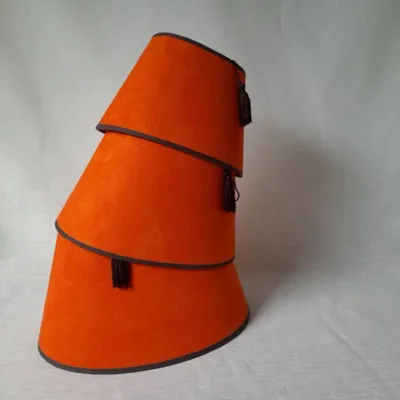 Blinds - Orange linen lampshade - CÔTE OUEST DÉCO - PRO