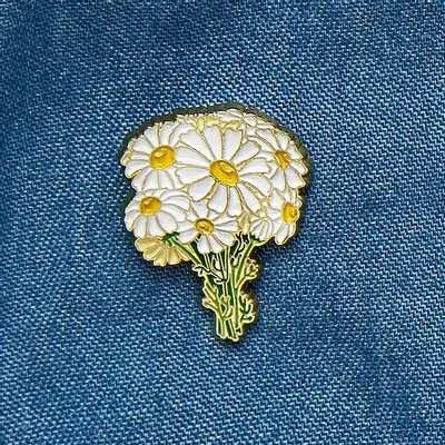Broches - Camomille rose - PINPINPIN.IT