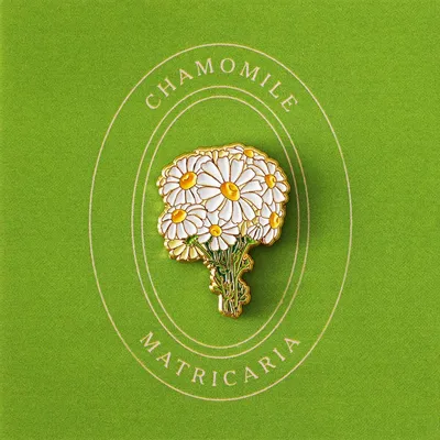 Brooches - Pin Chamomile - PINPINPIN.IT