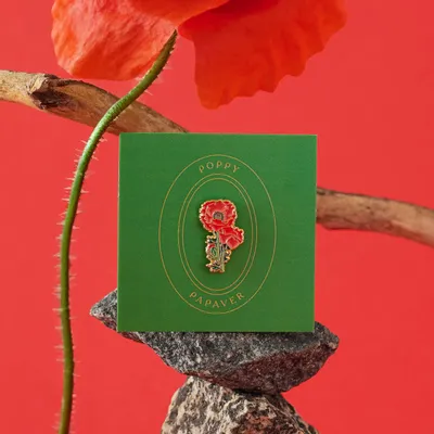 Brooches - Pin Poppy - PINPINPIN.IT