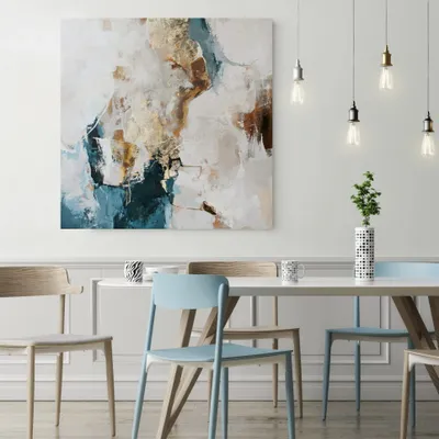 Office design and planning - « Sobriety» Series of handmade textured abstract paintings - MATISS ART STUDIO