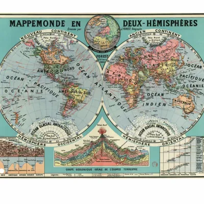 Gifts - Mappemonde puzzle 1500 pieces - LES JOLIES PLANCHES