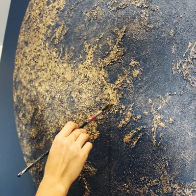 Aménagements pour bureau - « Moon » Série de peintures abstraites texturées faites à la main - MATISS ART STUDIO